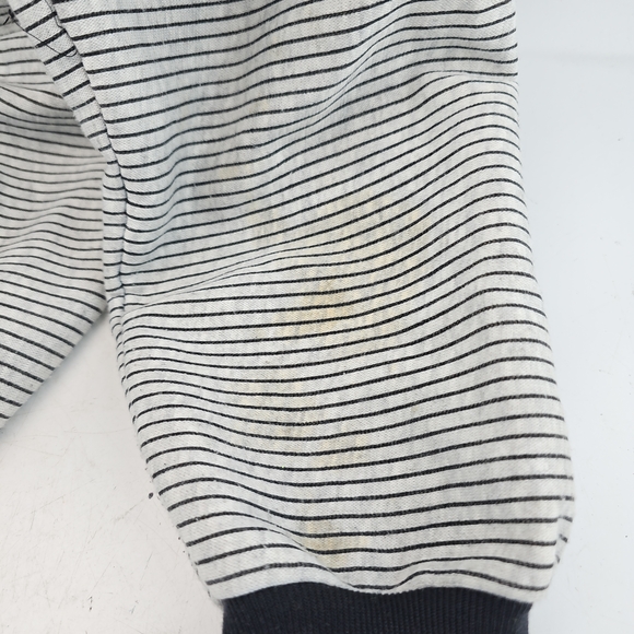 Vintage Nike Black and White Striped Half-Zip Sweatshirt - Picture 5 of 6